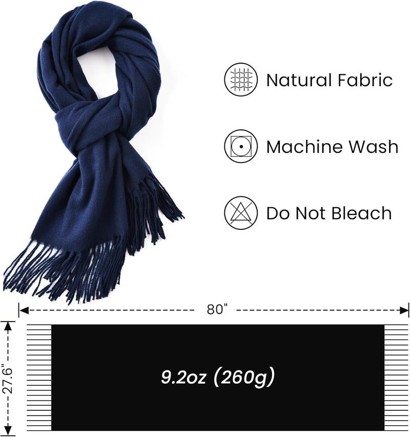Premillow Scarfs for Women, Winter Scarf, Classic Pashmina Shawls and Wraps, Cashmere Feel Scarfs for Women, Long Scarves - Image 3